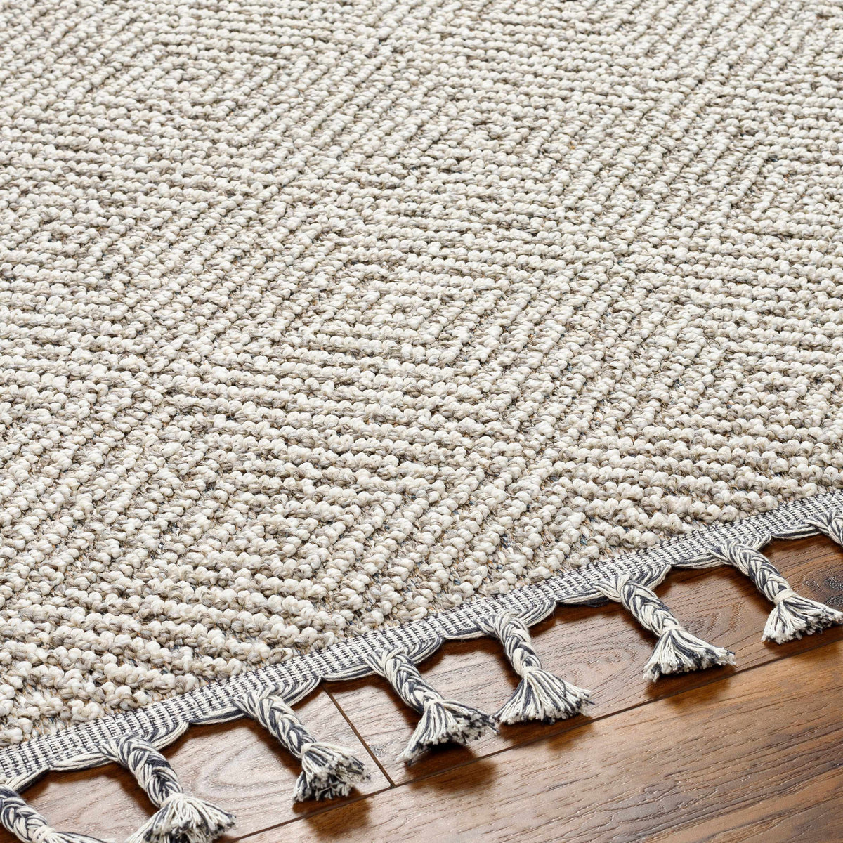 Broox Gray Outdoor Area Rug - Clearance