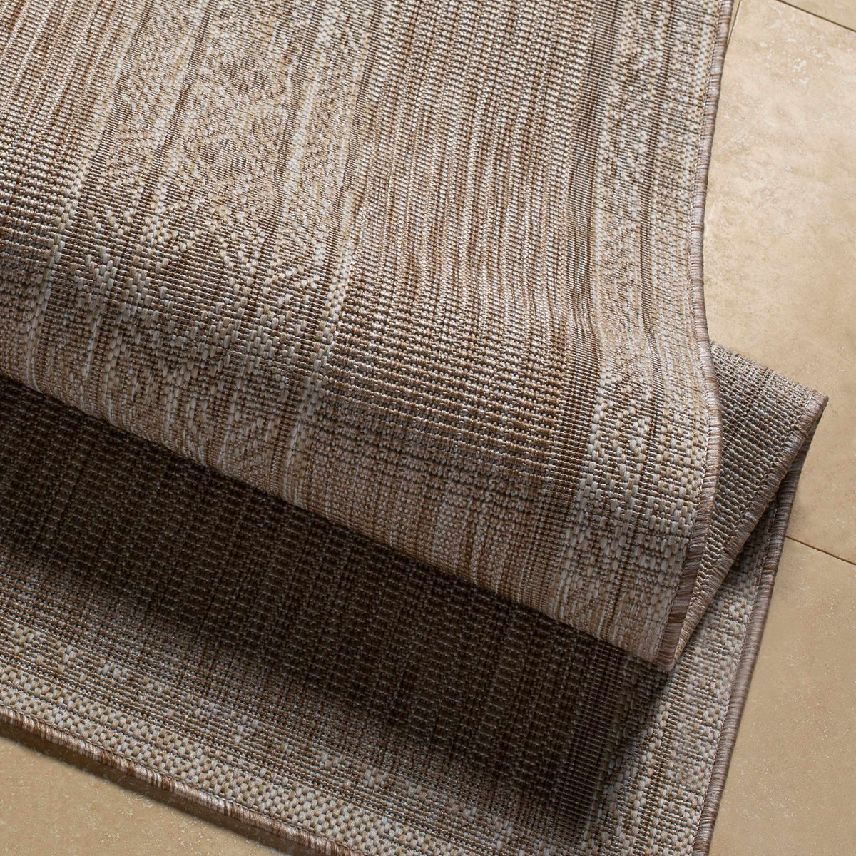 Unidos Beige Outdoor Area Rug - Clearance