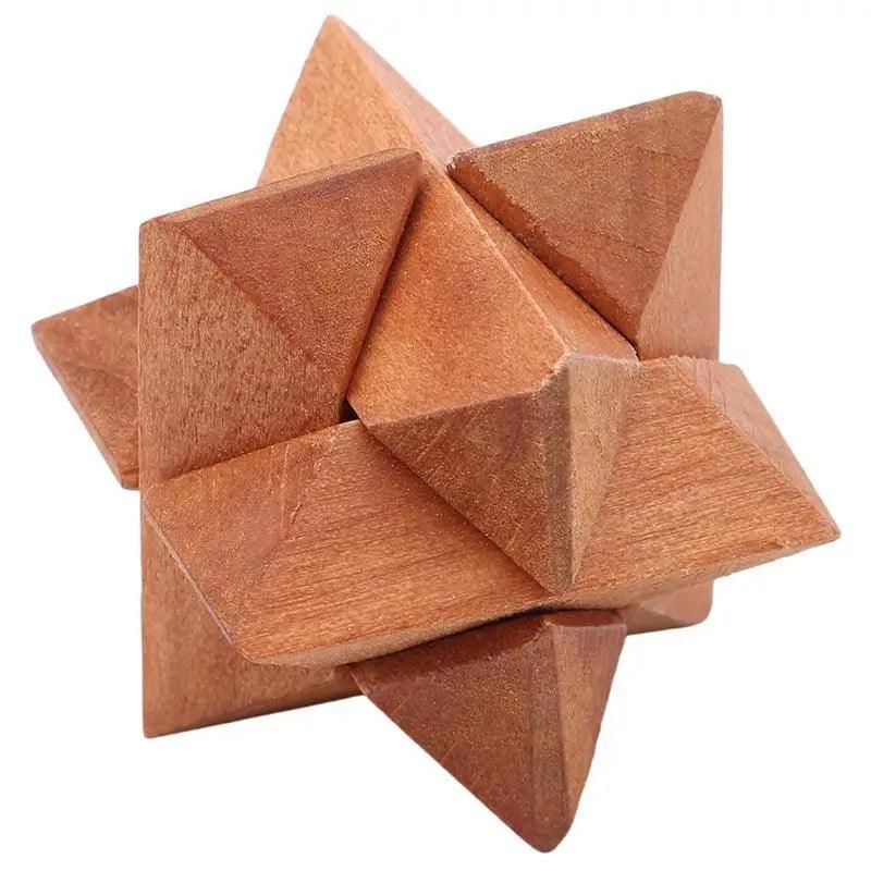Wooden Lock Game SET Toy For Children Adults Kids Drop Shipping IQ Brain Teaser Interlocking Burr Puzzles