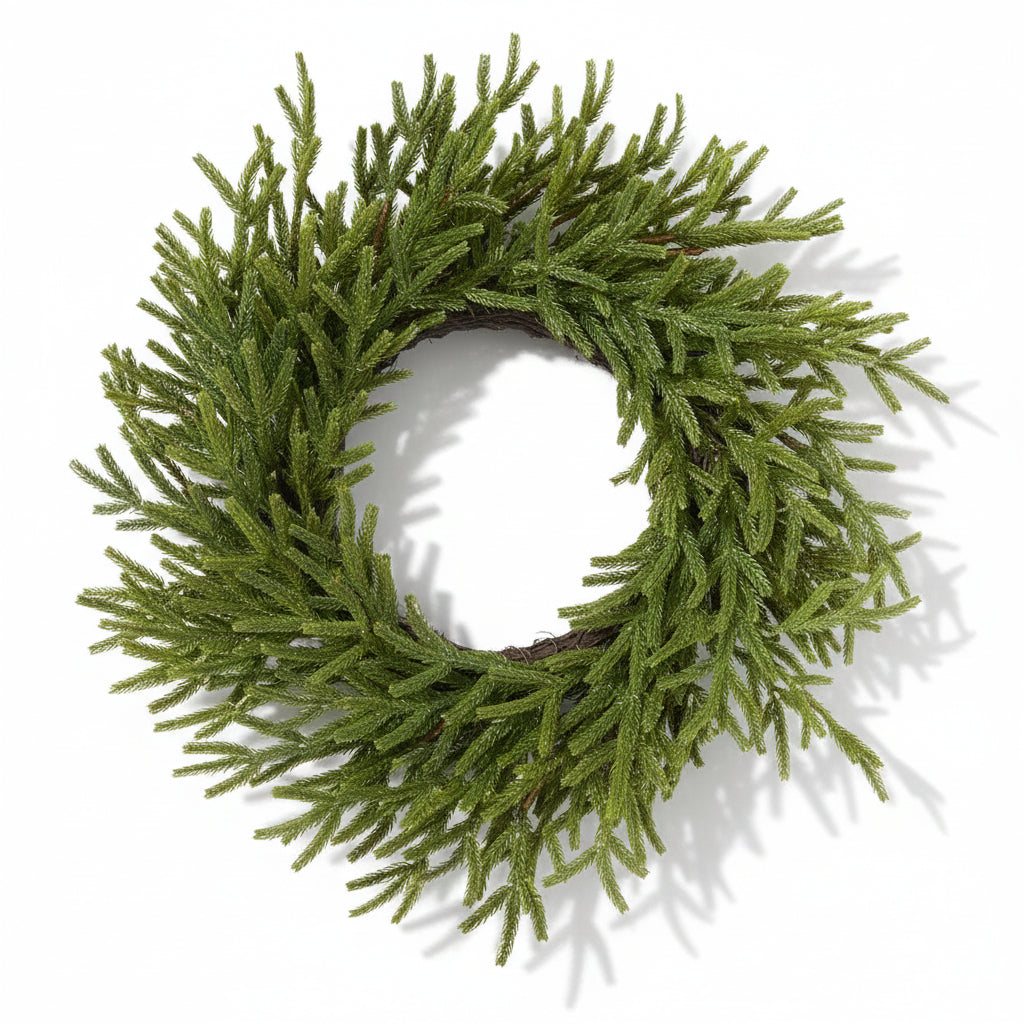 42" Skinny Norfolk Pine Wreath