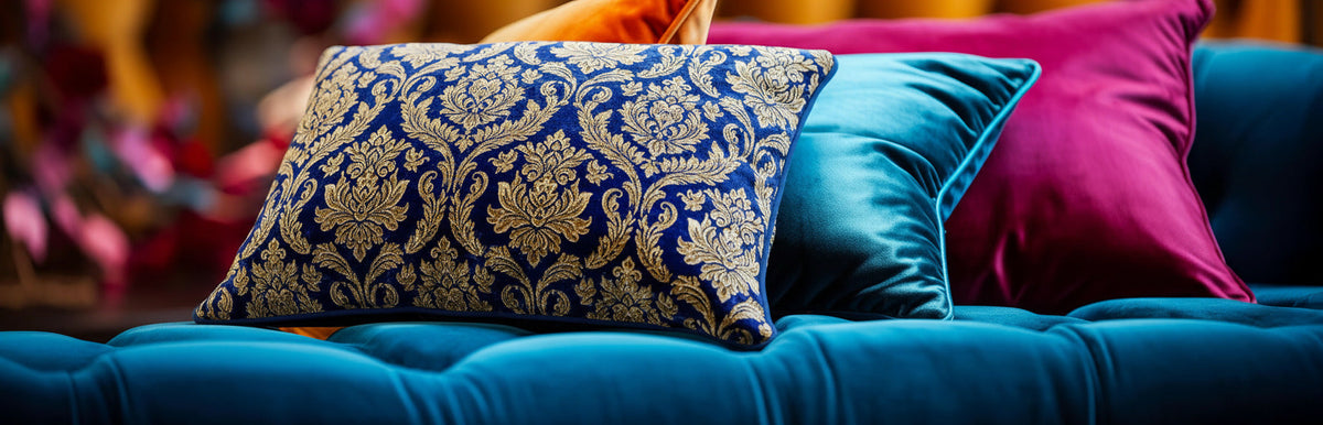 Decorative velvet pillow covers for elegant, cozy home decor