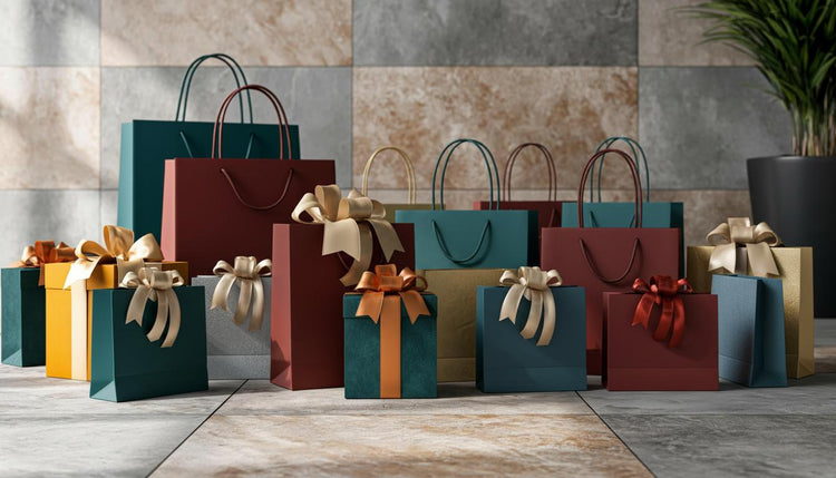 Gift bags and gift boxes for beautifully packaged presents