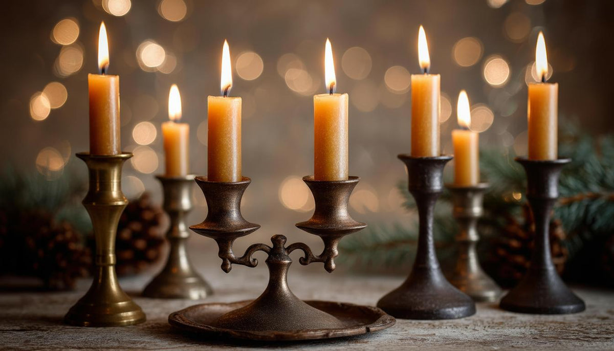 Decorative candlesticks and candle accessories for elegant home decor