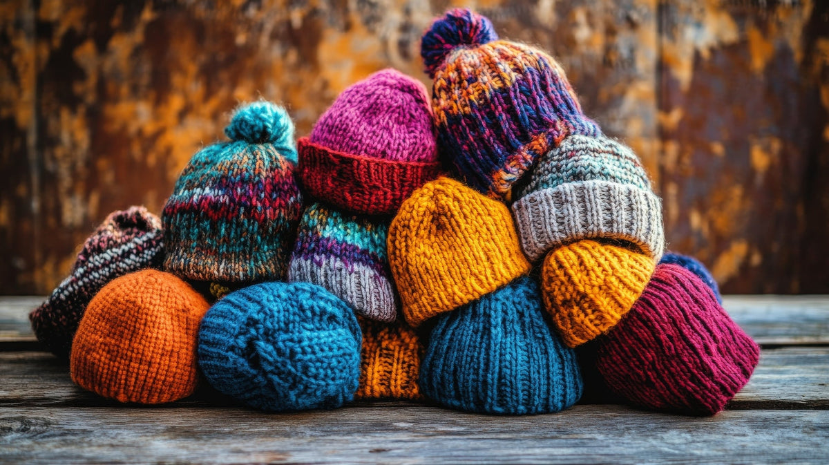 Winter hats and warm cold-weather accessories for cozy seasonal style