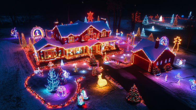 Christmas lights and festive holiday lighting for indoor and outdoor decor