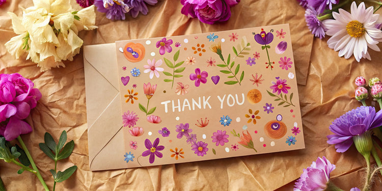 Thank-you cards and thoughtful notes for showing appreciation