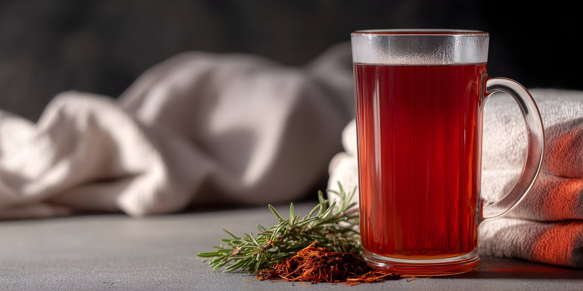 Rooibos tea and naturally caffeine-free herbal tea for relaxing moments