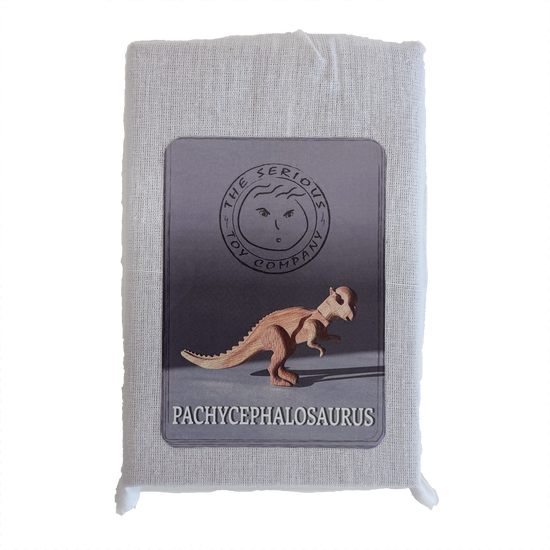 Wooden Pachycephalosaurus Dinosaur with Magnetic Joints