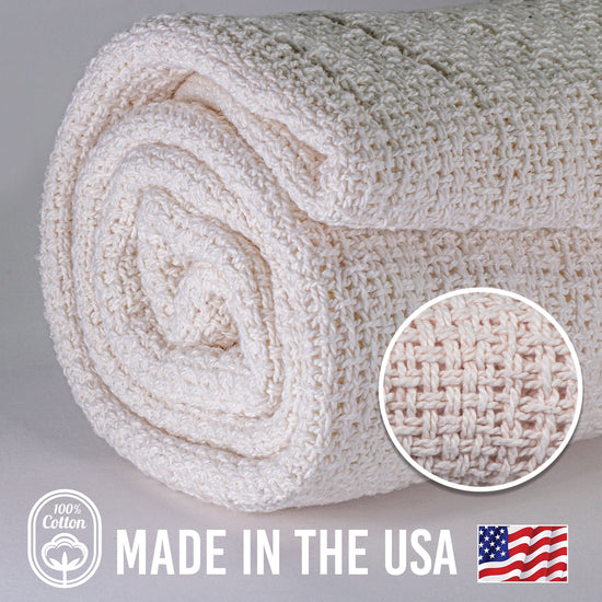 100% Cotton Utility Blanket  60" x 48"