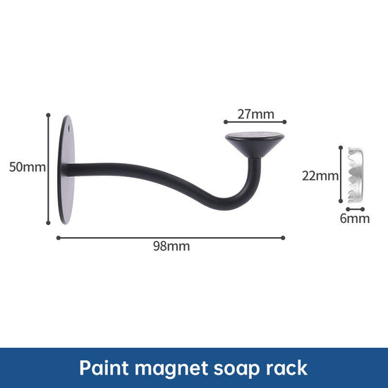 Stainless Steel Magnetic Soap Holder No Trace Paste Soap Holder in Toilet Soap Box Drain Rack Bathroom Shelf