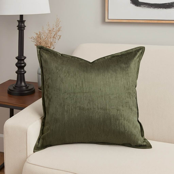 Homey Cozy Velvet Throw Pillow – Deep Forest, soft decorative cushion for living room