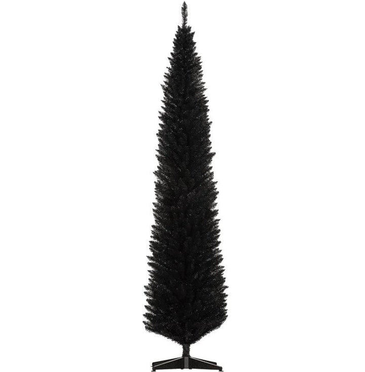 Classic Pencil Christmas Tree with Easy Setup, seasonal Christmas decor and holiday accent