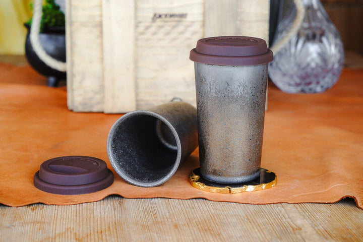 Industrial Travel Cup with Silicone Lid