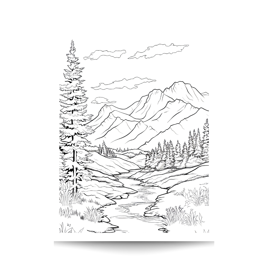 National Parks Coloring Book for Kids & Adults: Nature Lover