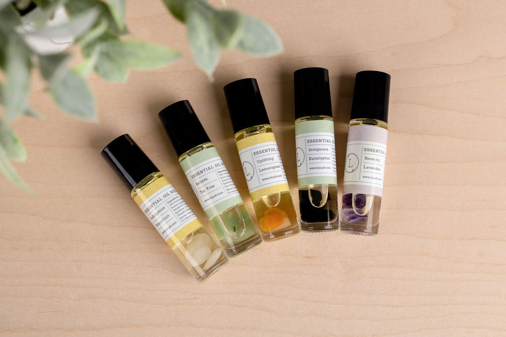 Natural Essential Oil Roll-On Set – 5 Aromatherapy Oils