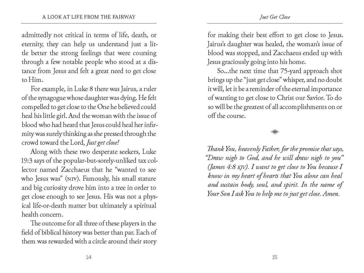 A Look at Life from the Fairway - Book