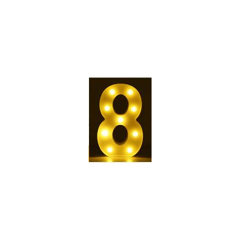 Luminous LED Letter Number Night Light English Alphabet Number Battery Lamp Romantic Wedding Christmas Party Decoration