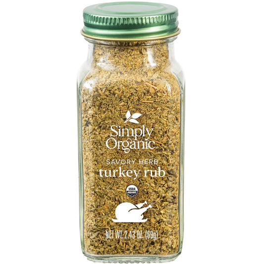 Savory Herb Turkey Rub, Certified Organic, Kosher, 2.43 Oz