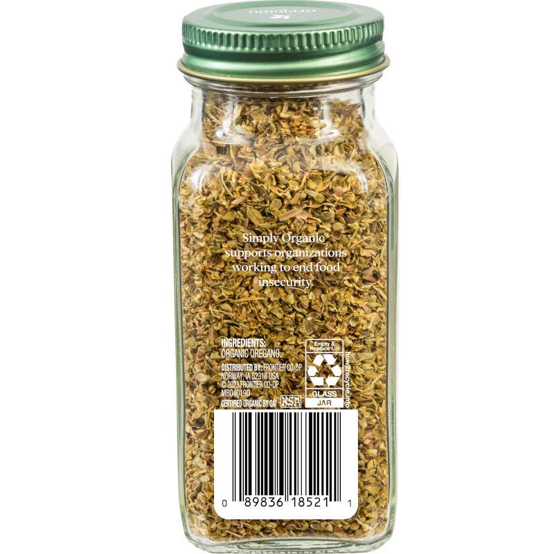 Simply Organic Oregano Leaf, Certified Organic