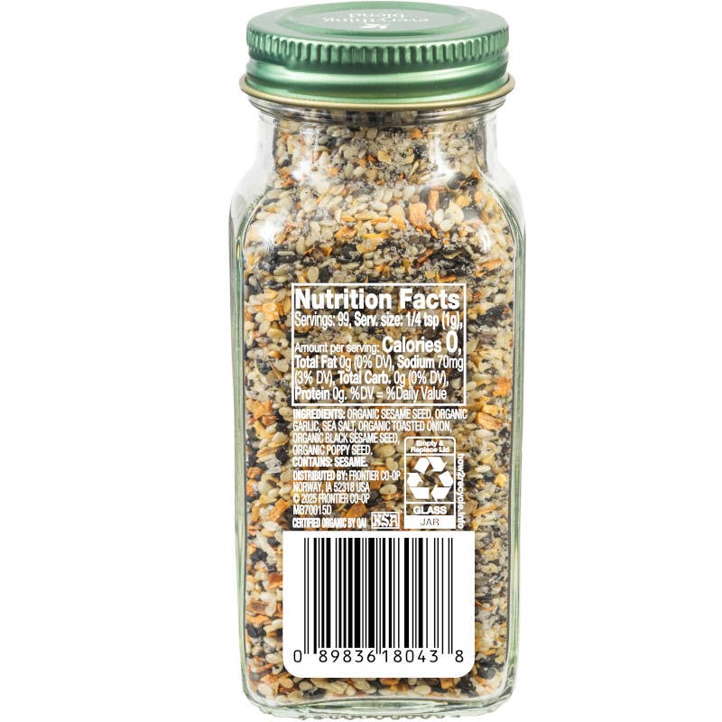 Everything (Sesame) Blend Certified Organic, Kosher, 3.49 Oz