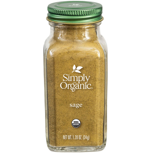 Pure, Ground Sage, Certified Organic, Kosher, 1.20 Oz