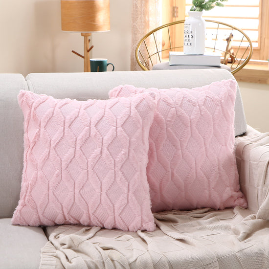 18"x18" Throw Pillow FULL set of cover and insert  Wide Variety of Colors reversable
