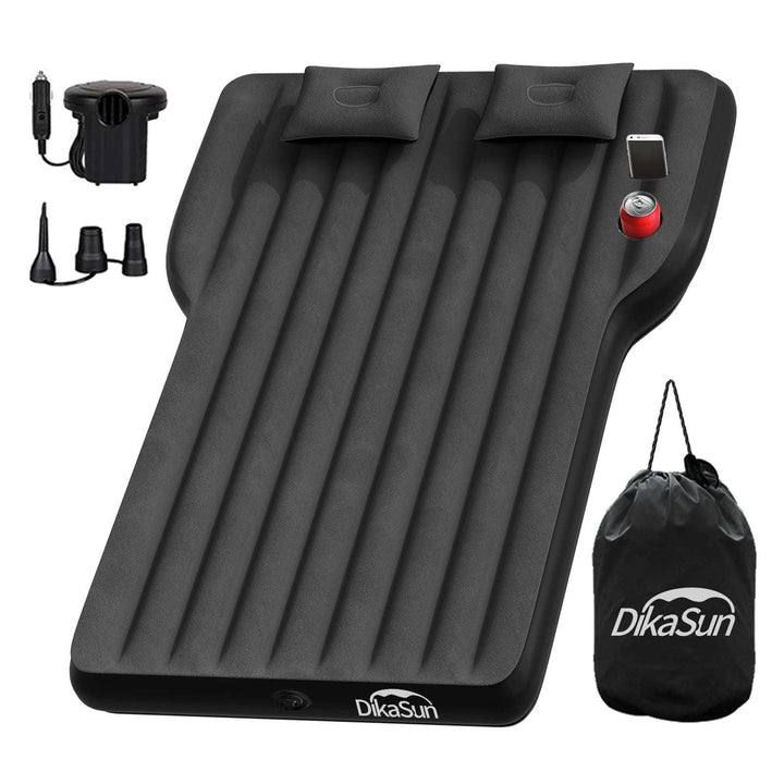 Tesla Model Y Mattress: Inflatable Camping Bed Air Mattress for Model Y, Thickened Travel SUV Sleeping Pad with Car Air Pump 2 Pillows