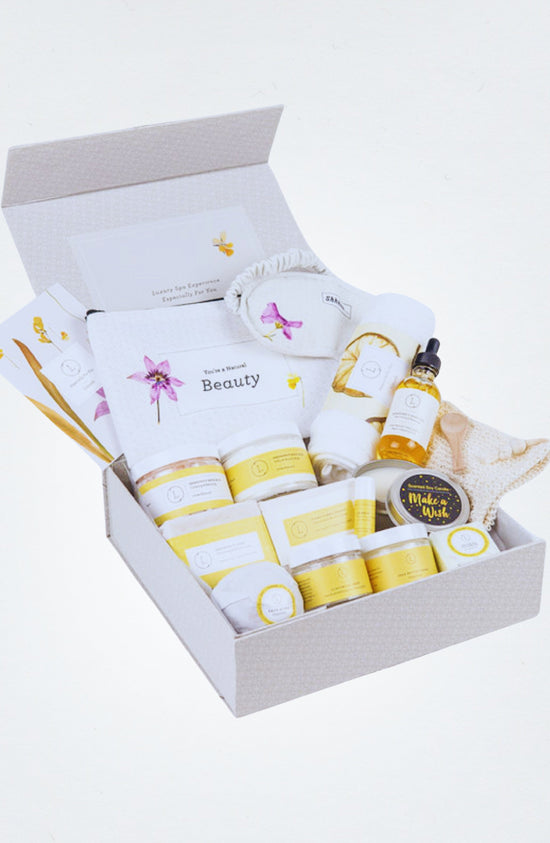 Cheer Up Citrus Sunshine Gift Basket – Natural Get Well & Spa Gift