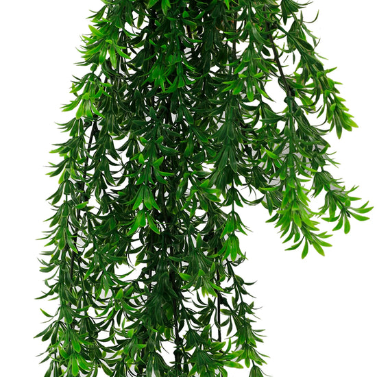 Willow Leaf Garland Artificial Hanging Bush 7.1×30in – NFPA 701 Certified – UV Resistant