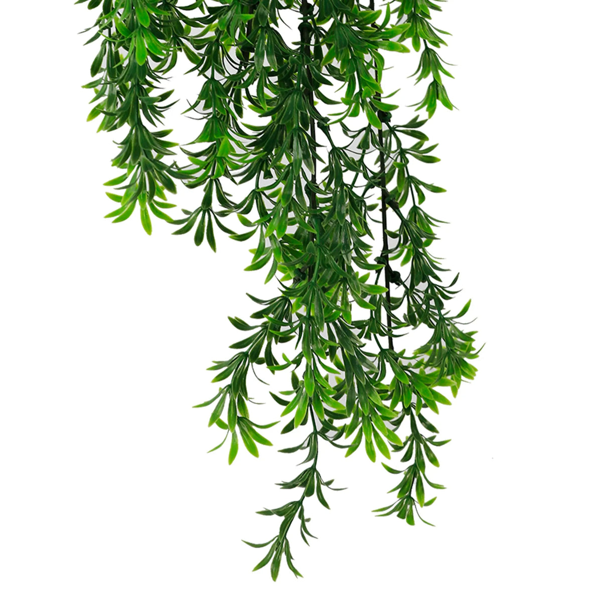 Willow Leaf Garland Artificial Hanging Bush 7.1×30in – NFPA 701 Certified – UV Resistant
