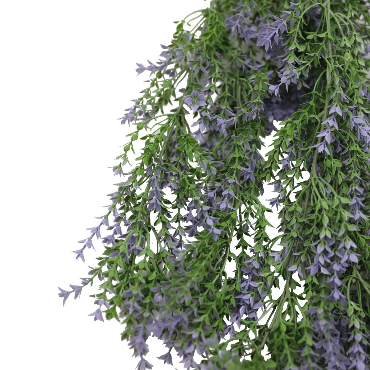 Purple and Green Willow Leaf Garland Artificial Hanging Bush 7.8×30in – NFPA 701 Certified – UV Resistant