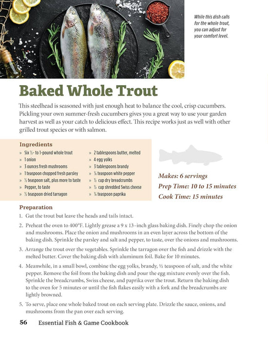 Essential Fish & Game Cookbook-Recipes for Lunches & Dinners