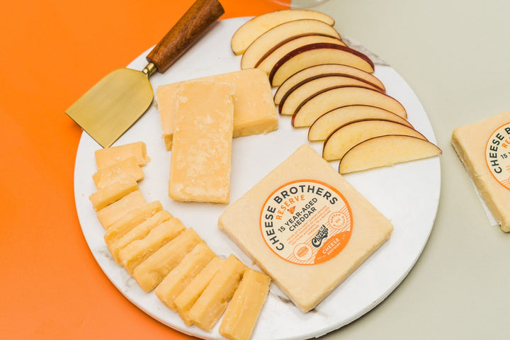 15-Year-Aged Cheddar, savory cheese selection for gift baskets, gatherings and special occasions