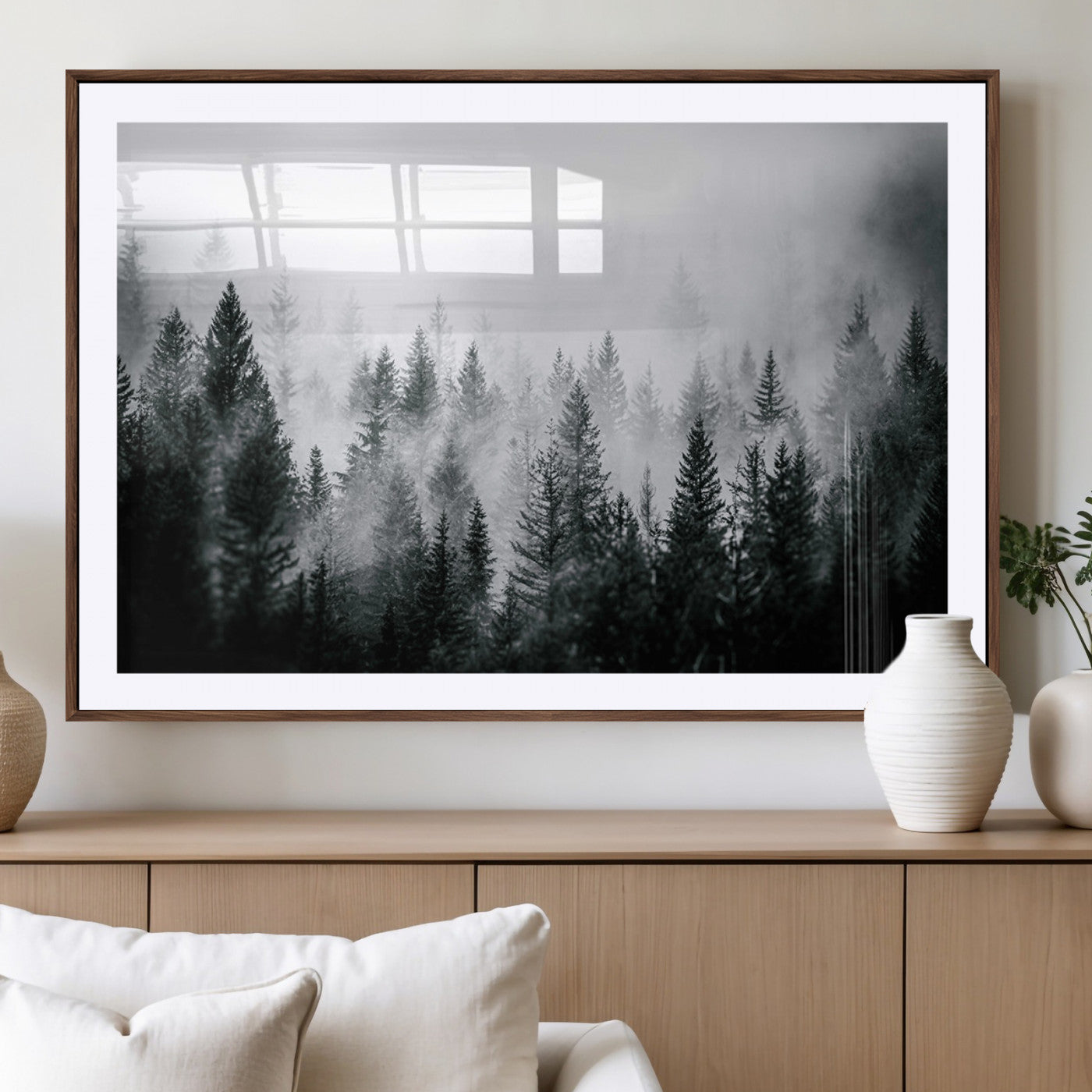 Mountain Elk Wall Art Canvas Print – Framed Rustic Wildlife