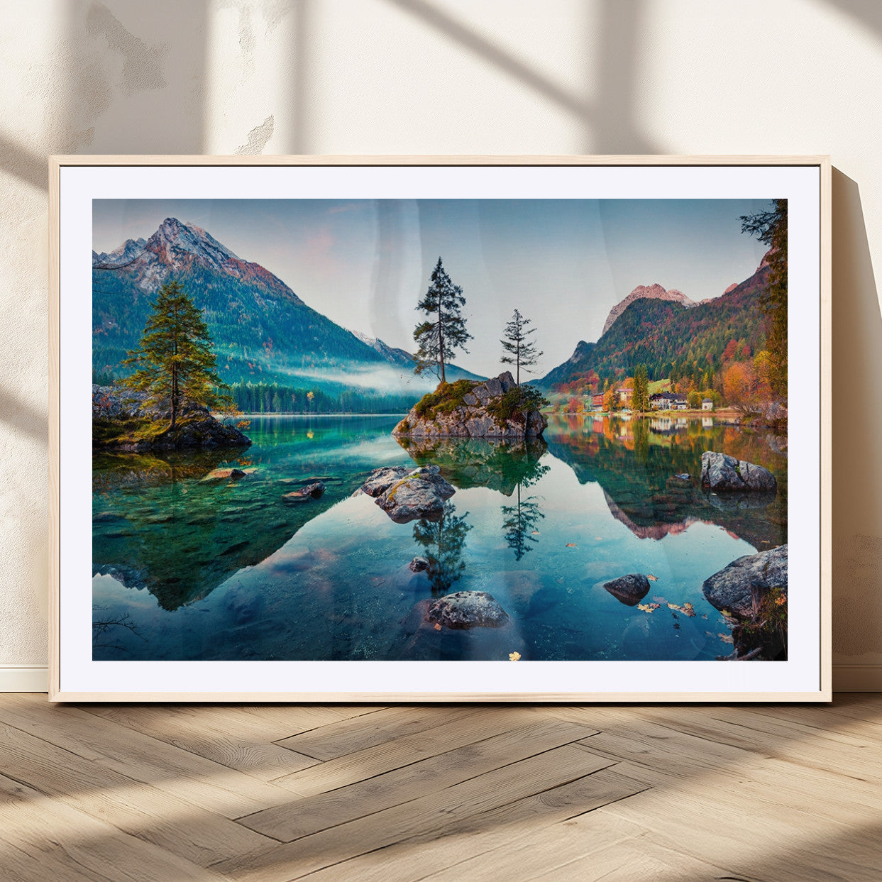 Crystal Clear Lake Wall Art | Mountains Wall Art Canvas | 3