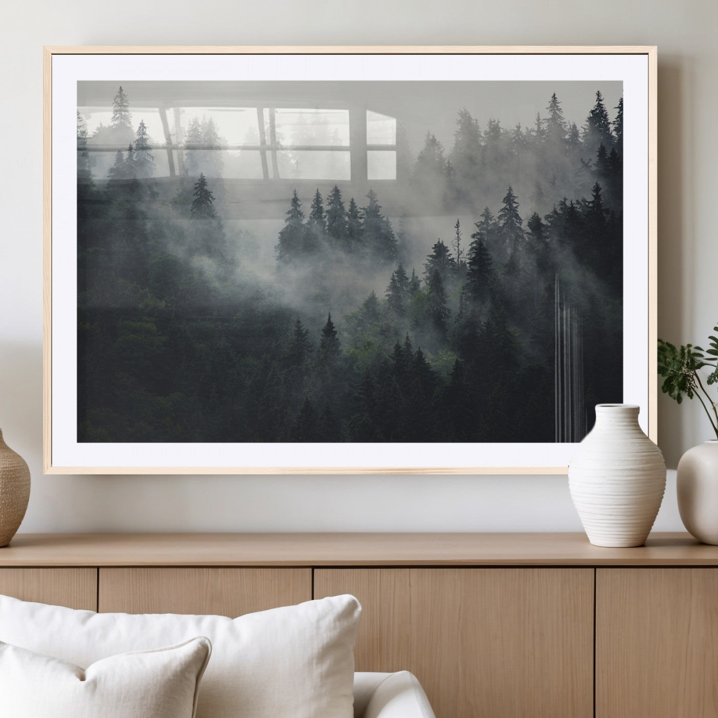 Nature Wall Decor - Serene Triptych Nature Print – Woodland