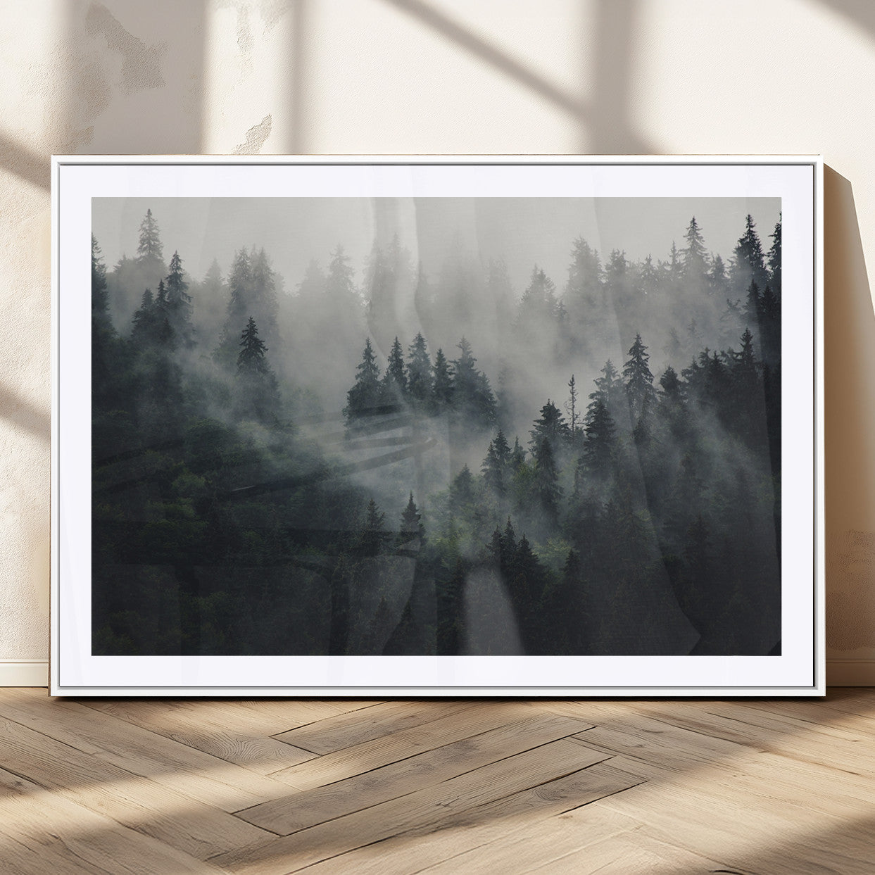 Nature Wall Decor - Serene Triptych Nature Print – Woodland