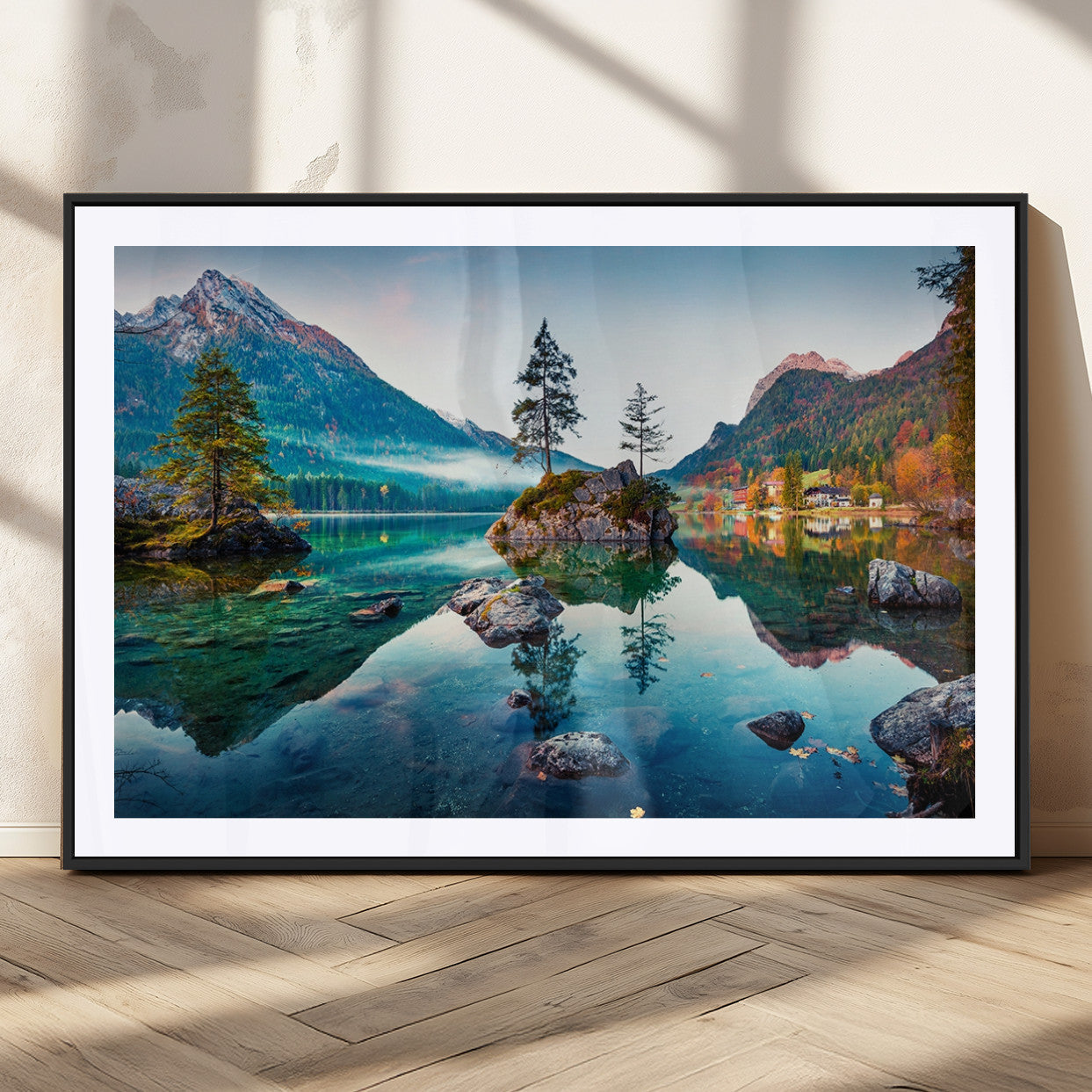 Crystal Clear Lake Wall Art | Mountains Wall Art Canvas | 3
