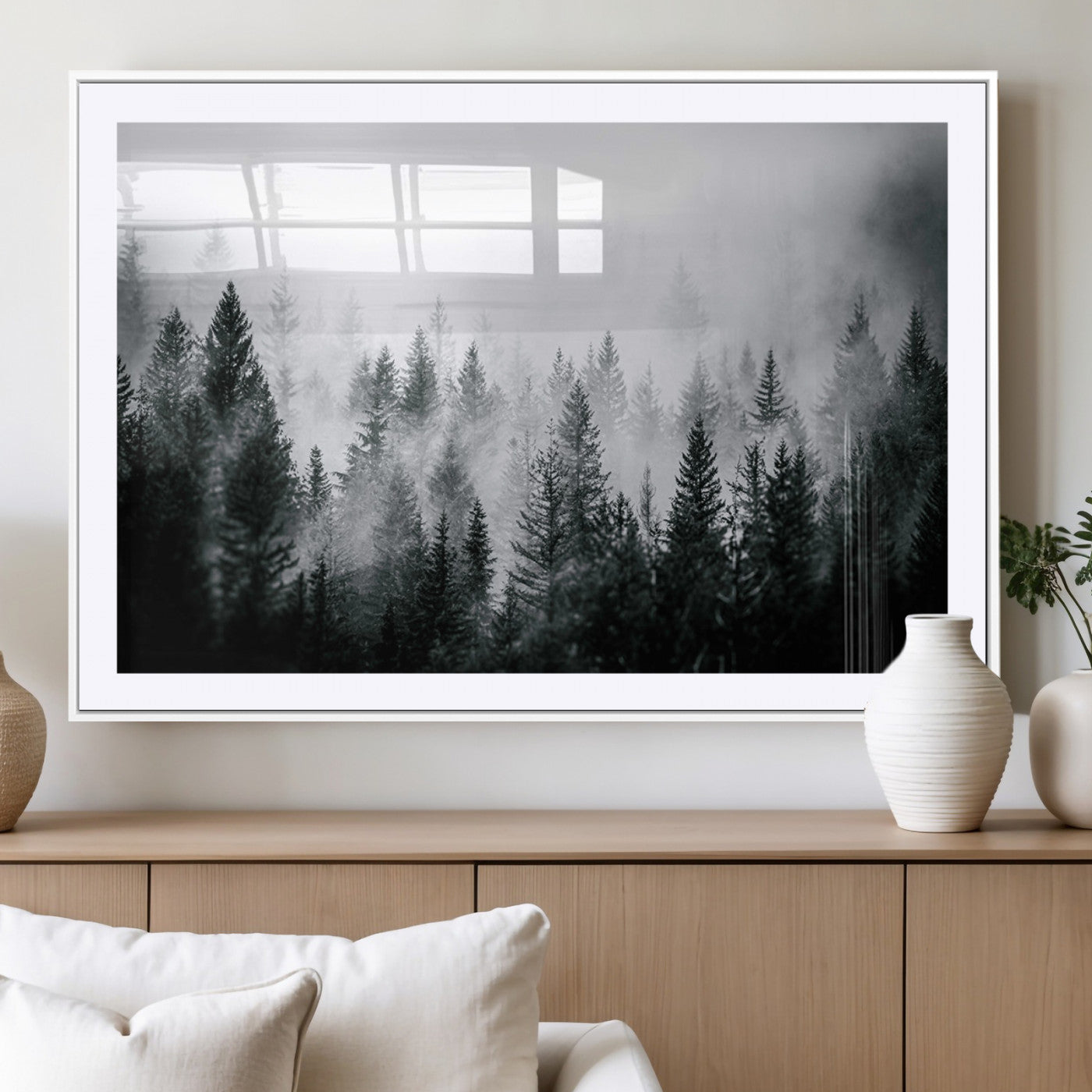 Elk Wall Art Canvas Print – Framed Mountain Wildlife Art