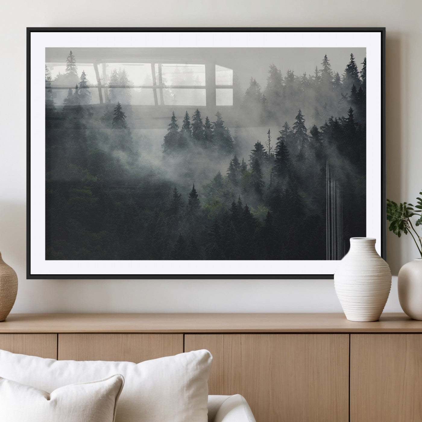 Nature Wall Decor - Serene Triptych Nature Print – Woodland