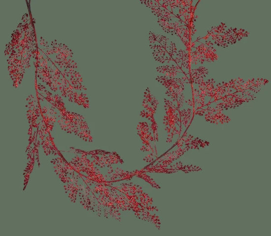 57"L Metallic Fern Leaf Garland