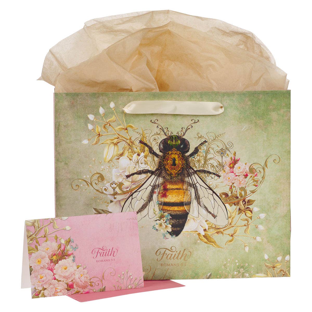 Gift Bag w/ Card LG Landscape Faith Rom. 5:1