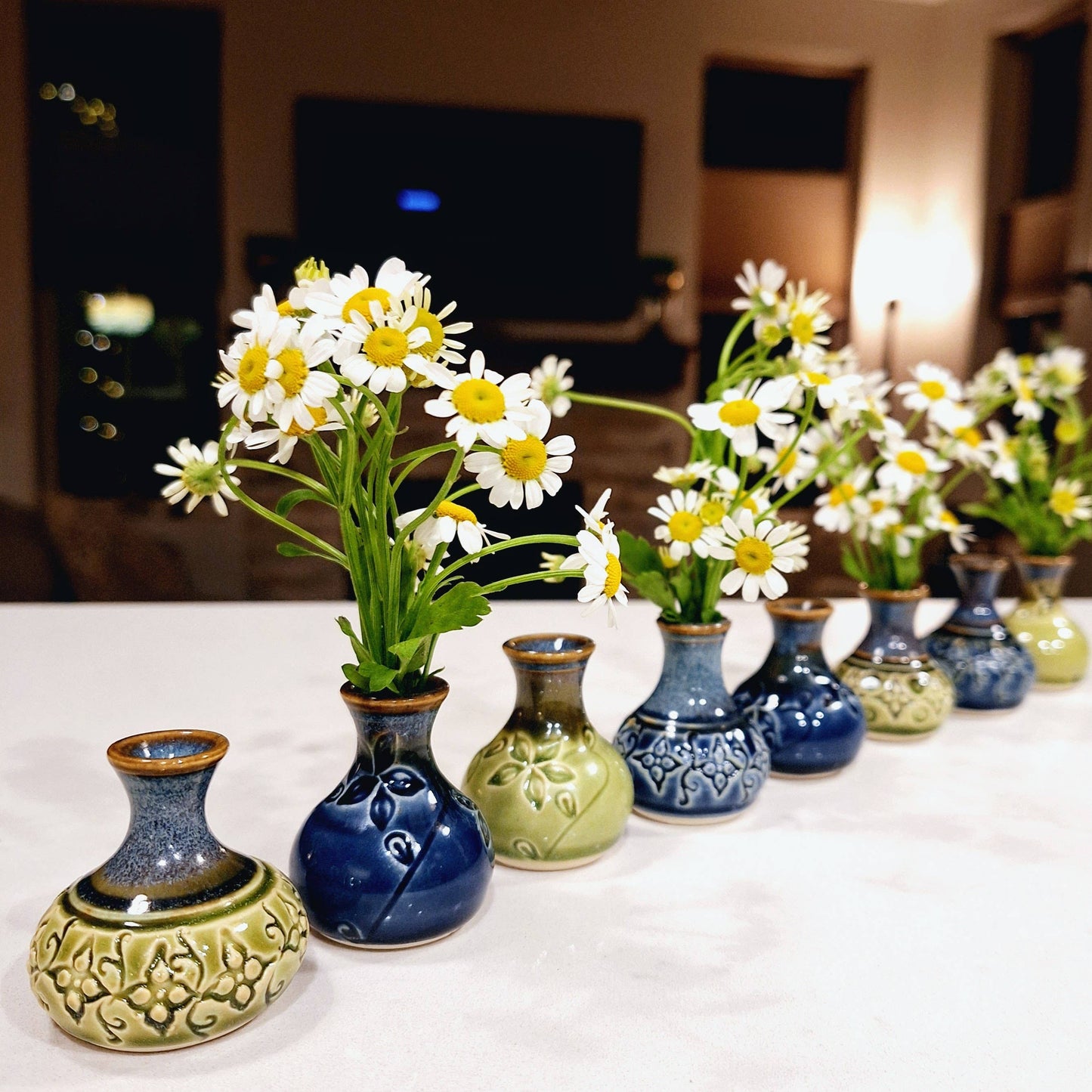 Amphora Bud Vases w/full pattern Made to Order