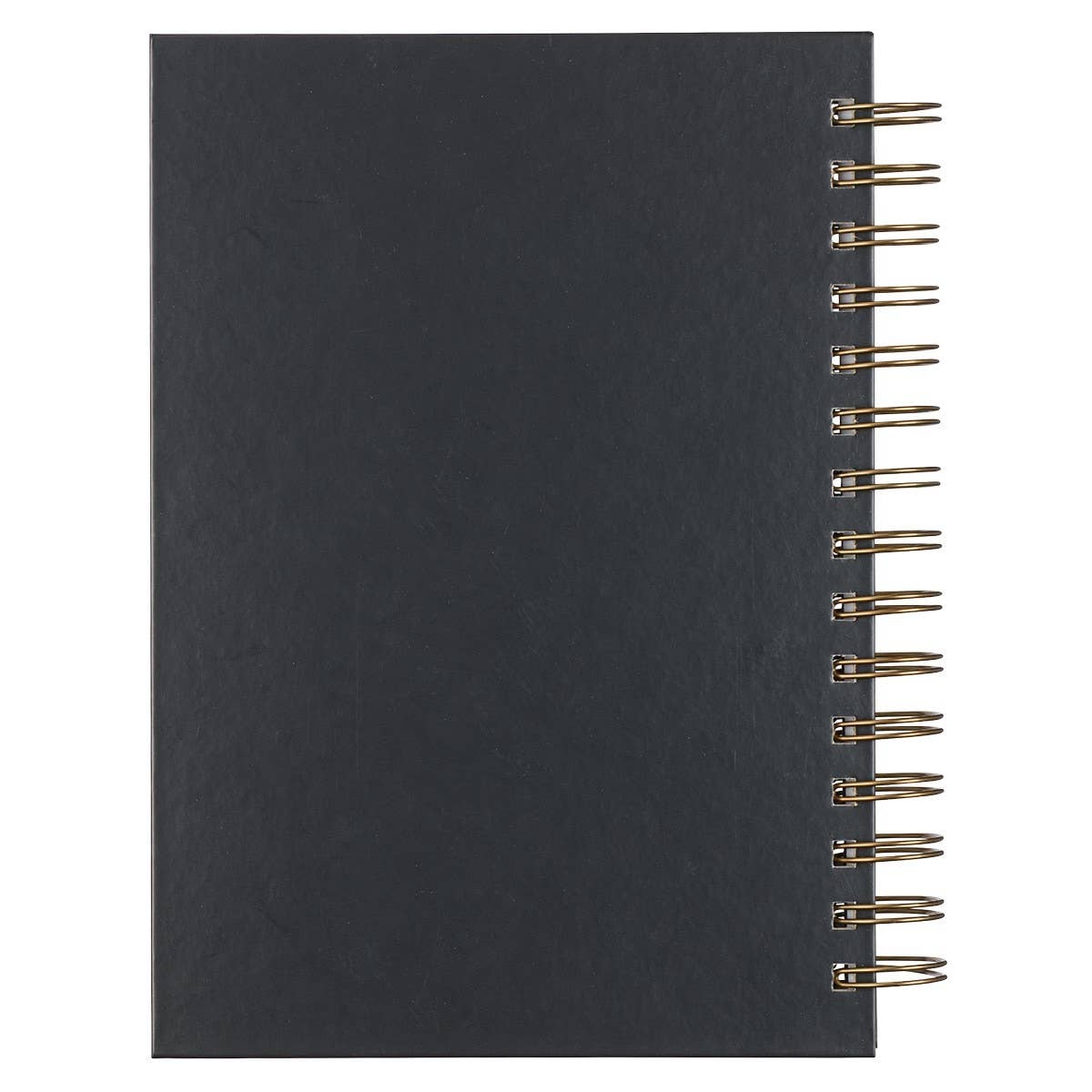Journal Wirebound Black/Gray Be Strong Josh. 1:9