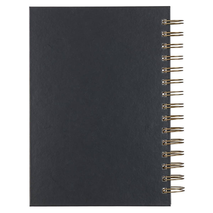Journal Wirebound Black/Gray Be Strong Josh. 1:9
