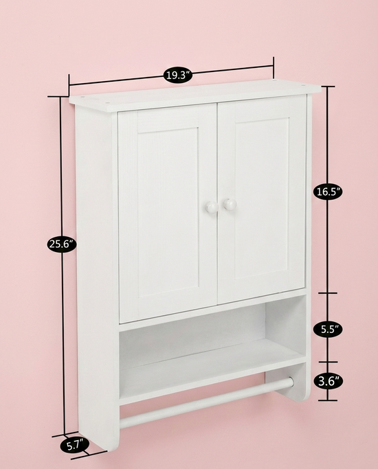 Modern Wall Mounted Bathroom & Kitchen Storage Cabinet – Space-Saving Organizer