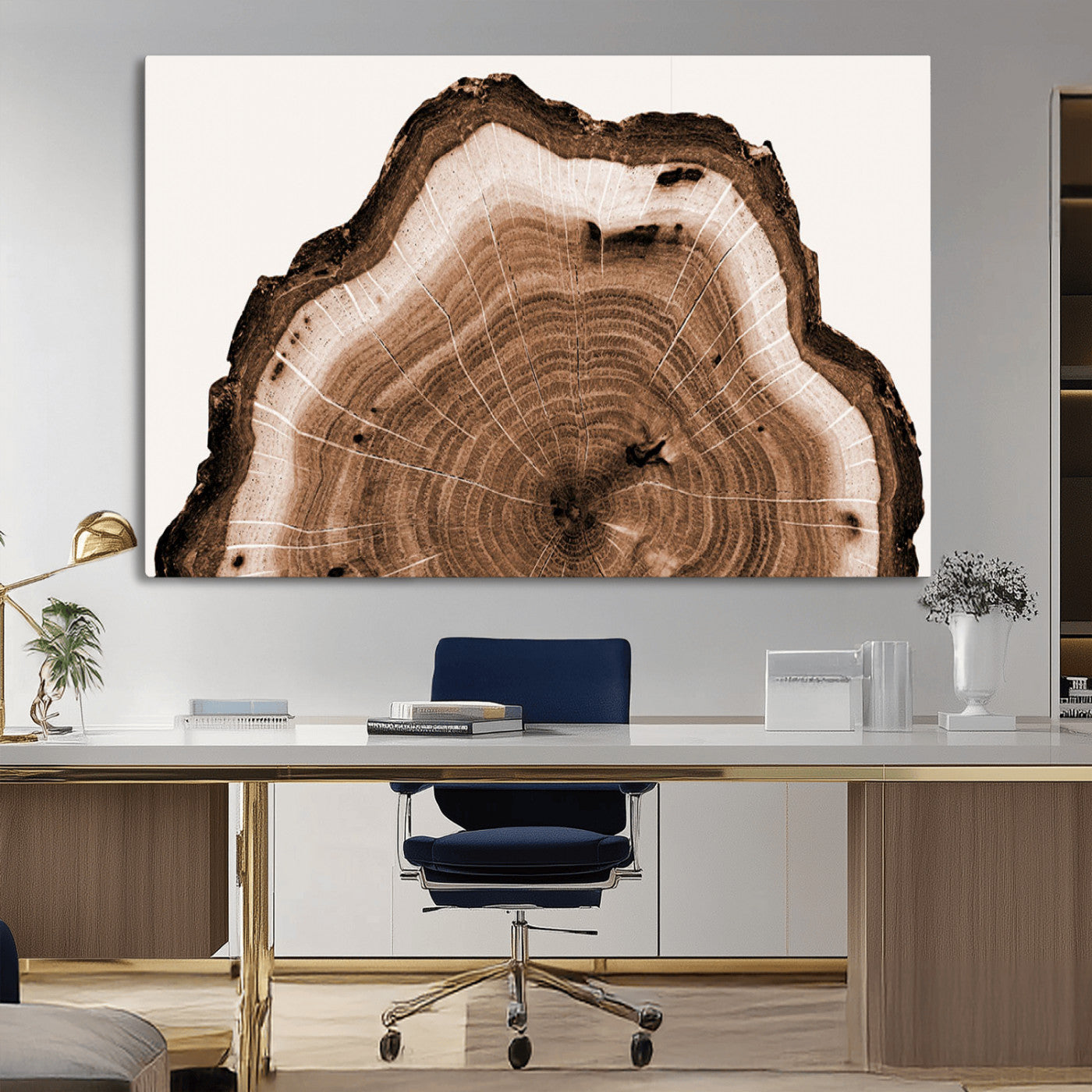 Rustic Wood Rings Wall Art | Nature-Inspired Tree Ring