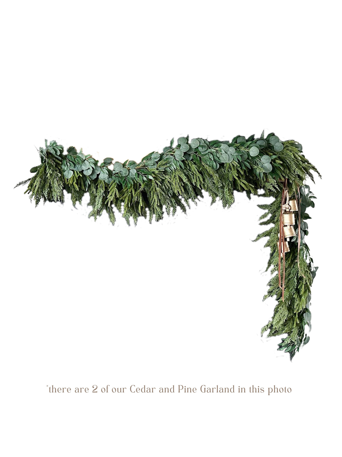 Artificial Cedar and Pine Garland, natural-look garland for seasonal home decorating