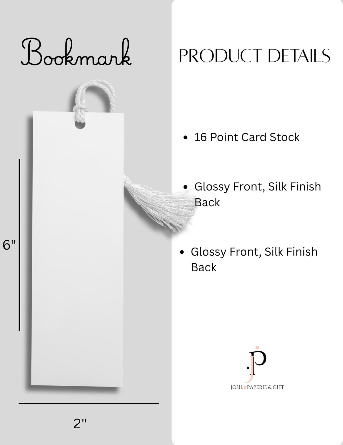 Blue Hydrangea Bookmark | Decorative Bookmark by JOSIL Paperie