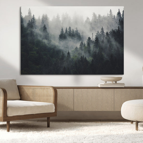 Nature Wall Decor - Serene Triptych Nature Print – Woodland